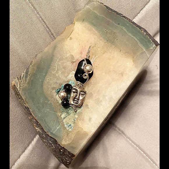 Designs by Janelle - Handmade Silver Wire Face Charm - Picture 7 of 13